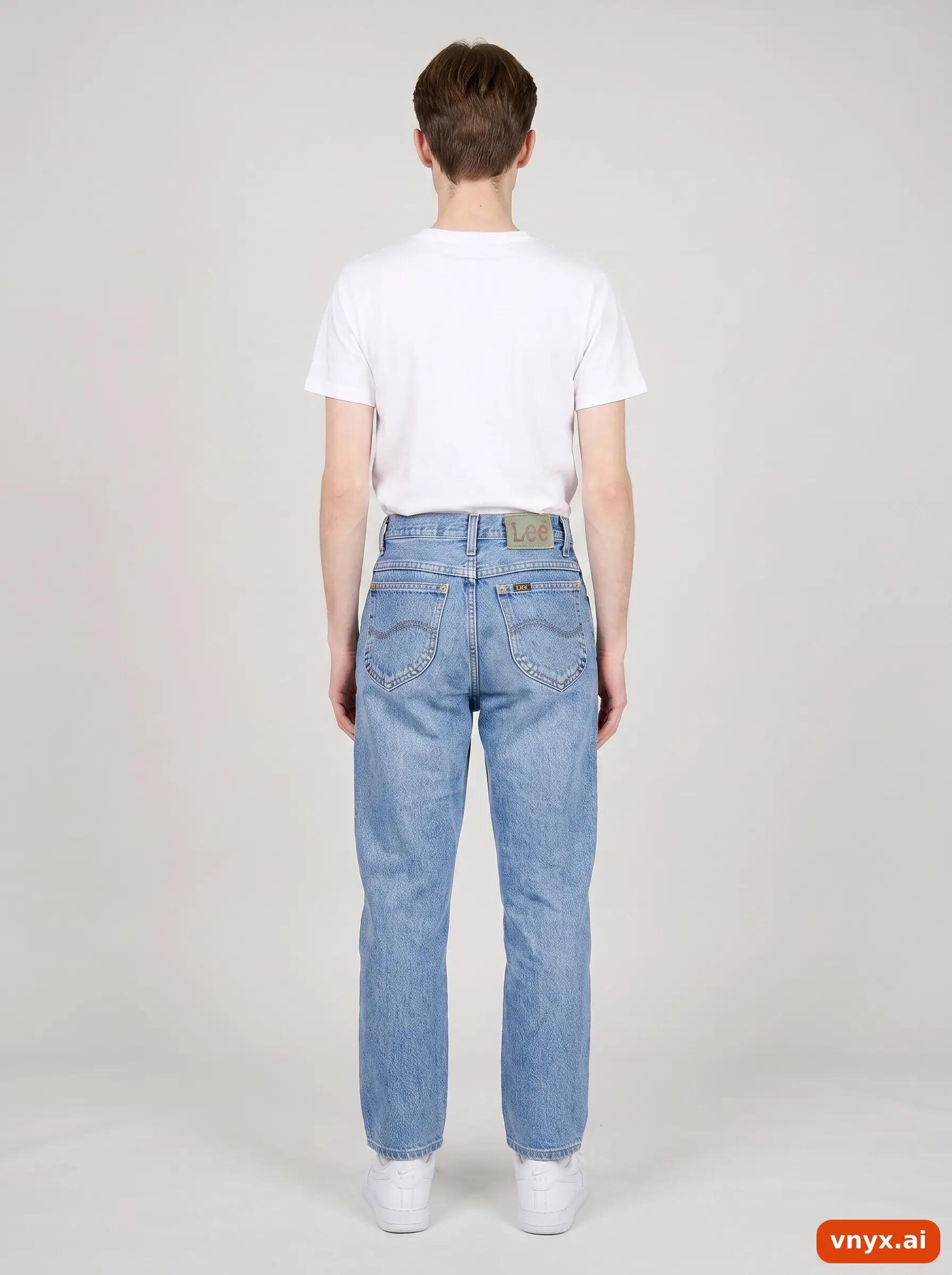 Second Life - Vintage Lee Light Blue Jeans Men W32 L28 2/6