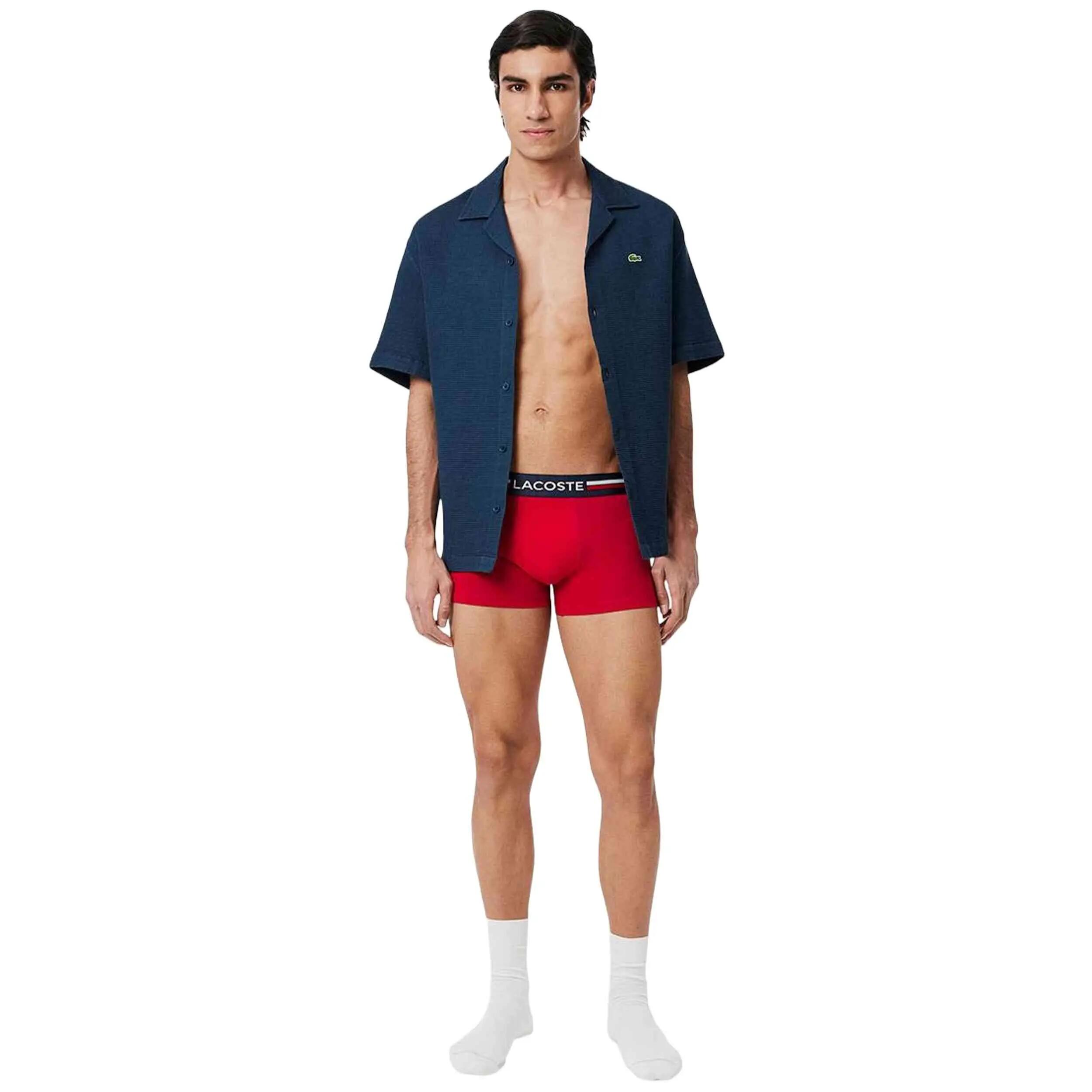 Confezione di boxer Lacoste modello 5H2390-W34 per uomini 3/5