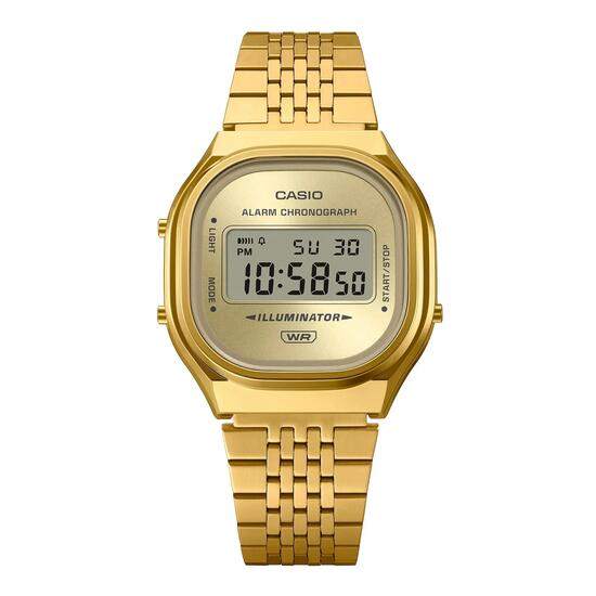 Casio Digital Montre Doré/Doré A140WEG-9AEF