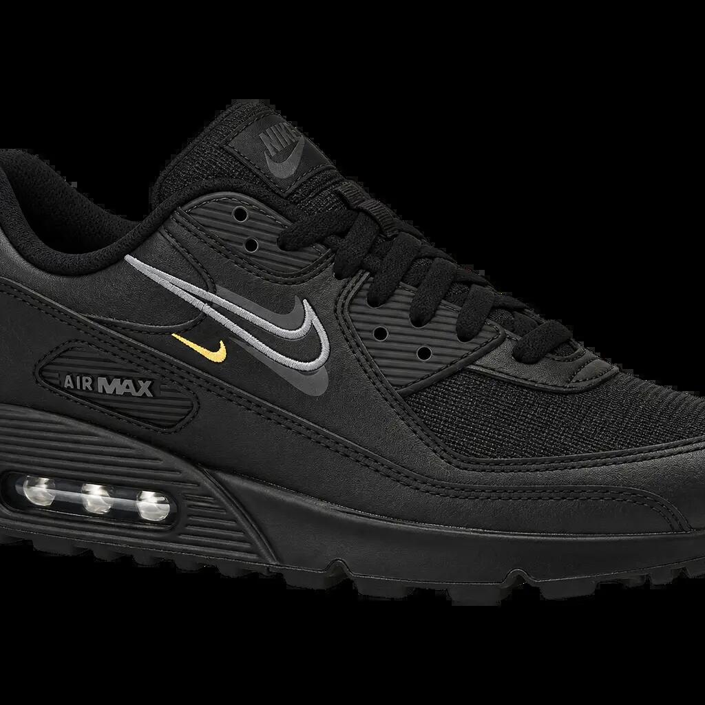 Herren - Sneaker - Low-Top, Multi-Swoosh - Nike Air Max 90 - Schwarz