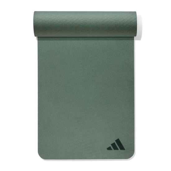 Tapis - Yoga - Unisexe - 4 mm, antidérapant - adidas - gris-vert