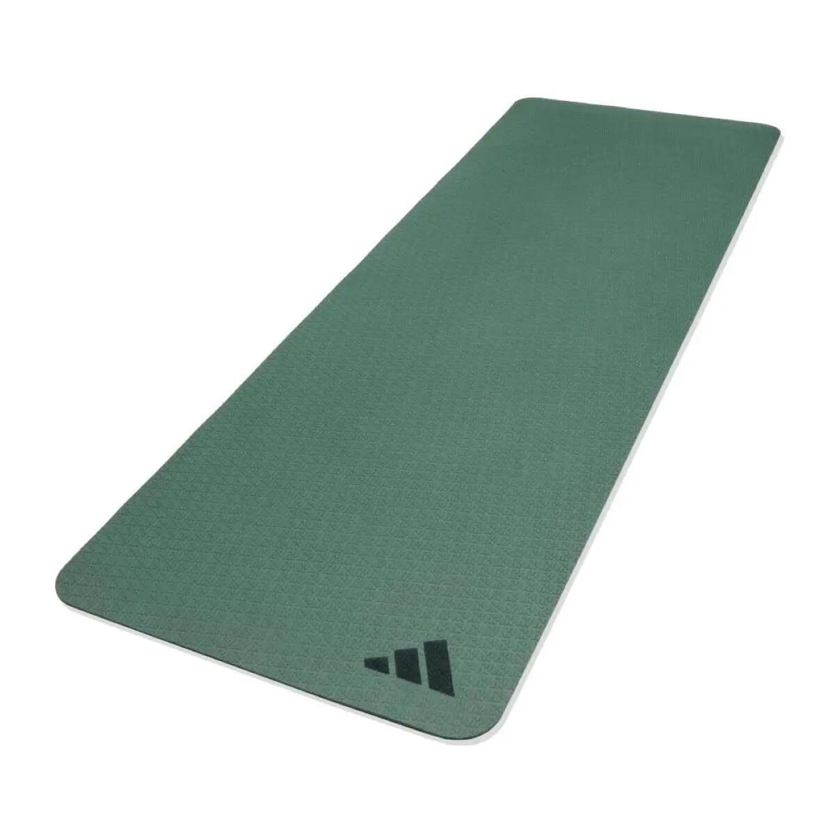 Tapete - Yoga - Unissexo - 4 mm, antiderrapante - adidas - verde-cinza 2/7