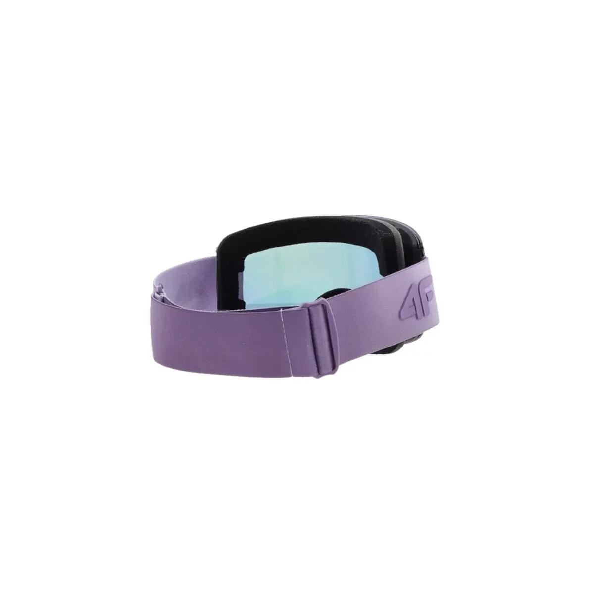 Gogle Narciarskie Damskie 4F Snowboardowe S2 Lustrzanka UV400 Fioletowe 3/6