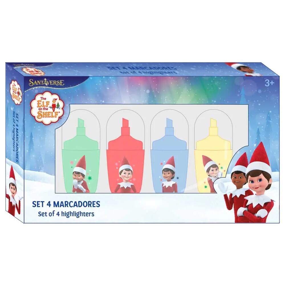 Set de 4 subrayadores Elf on the Shelf 13,2 x 1,6 x 7,6 cm 2/2
