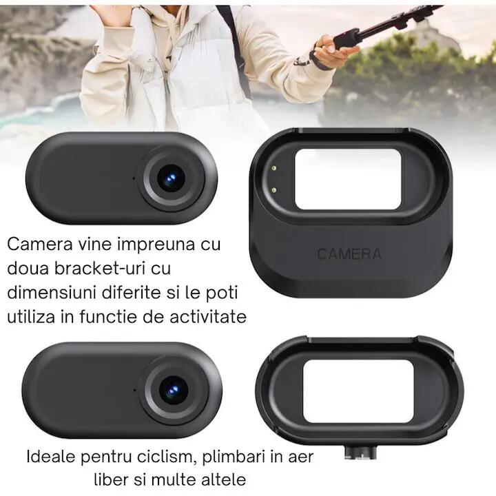 Caméra sport poche HD, grand angle, moto, vélo, animalier 4/6
