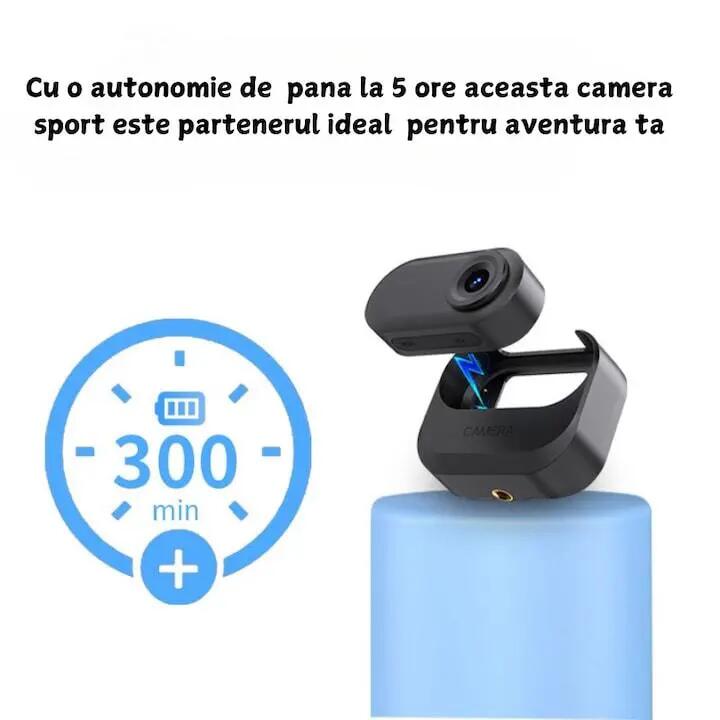 Caméra sport poche HD, grand angle, moto, vélo, animalier 3/6