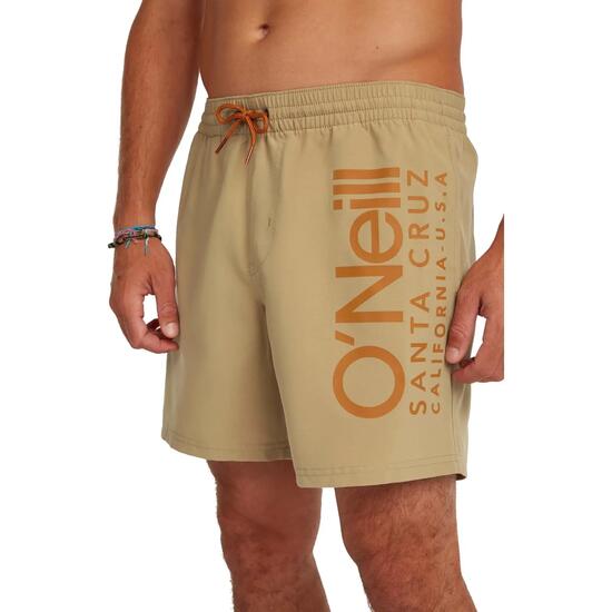 Short de bain homme - natation - coupe courte - Cali 16 pouces - beige