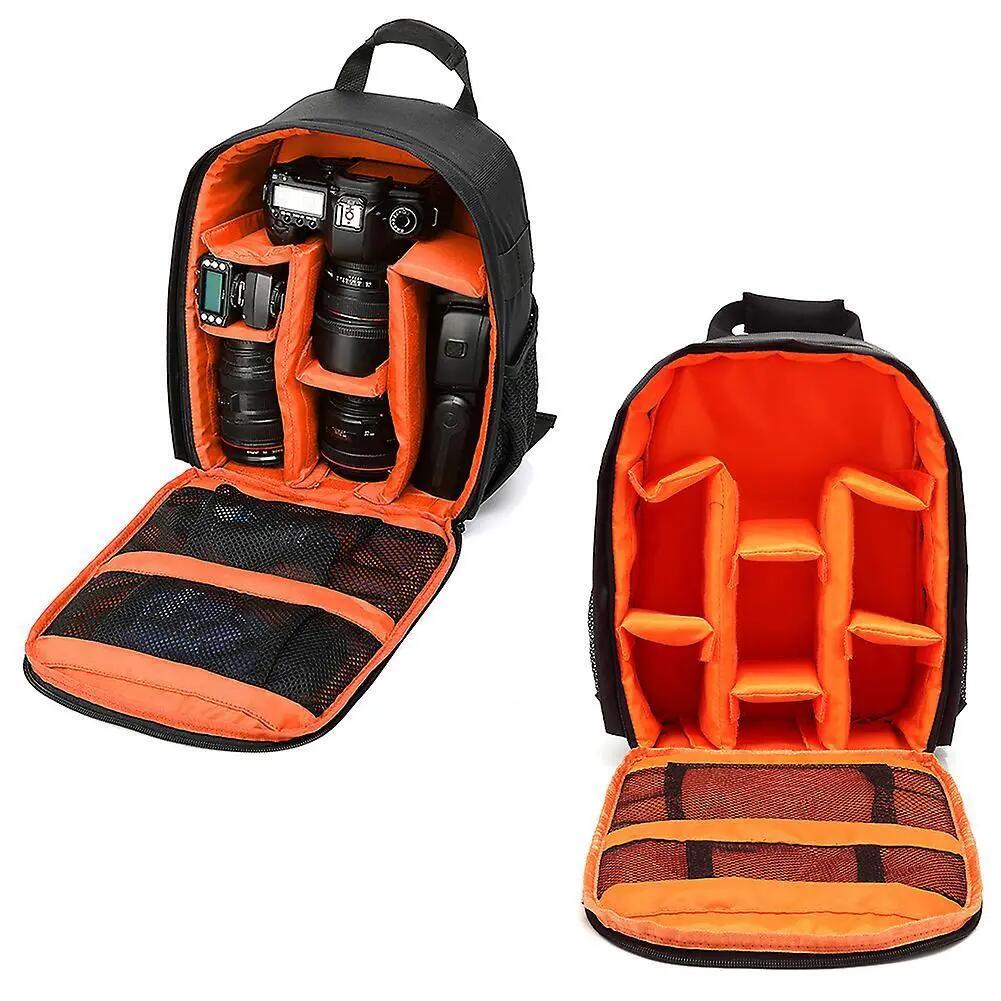 Sac à dos photo reflex étanche professionnel, orange 3/3