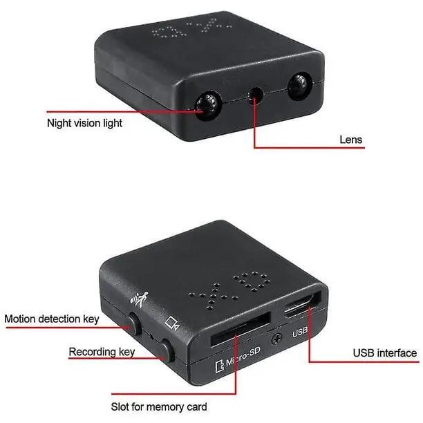 Mini caméra espion HD 1080p, détection de mouvement 4/5