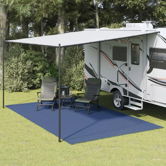 Tapis de sol de tente vidaXL polyester enduit mousse PVC antidérapant