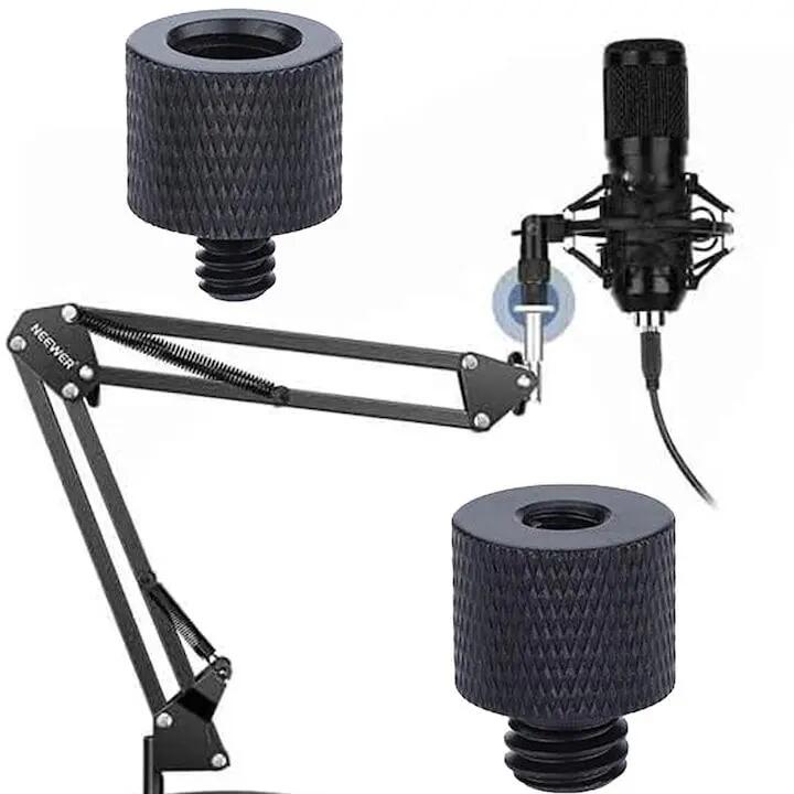 Adaptateur filetage trépied, lot de 4, aluminium, noir 2/5