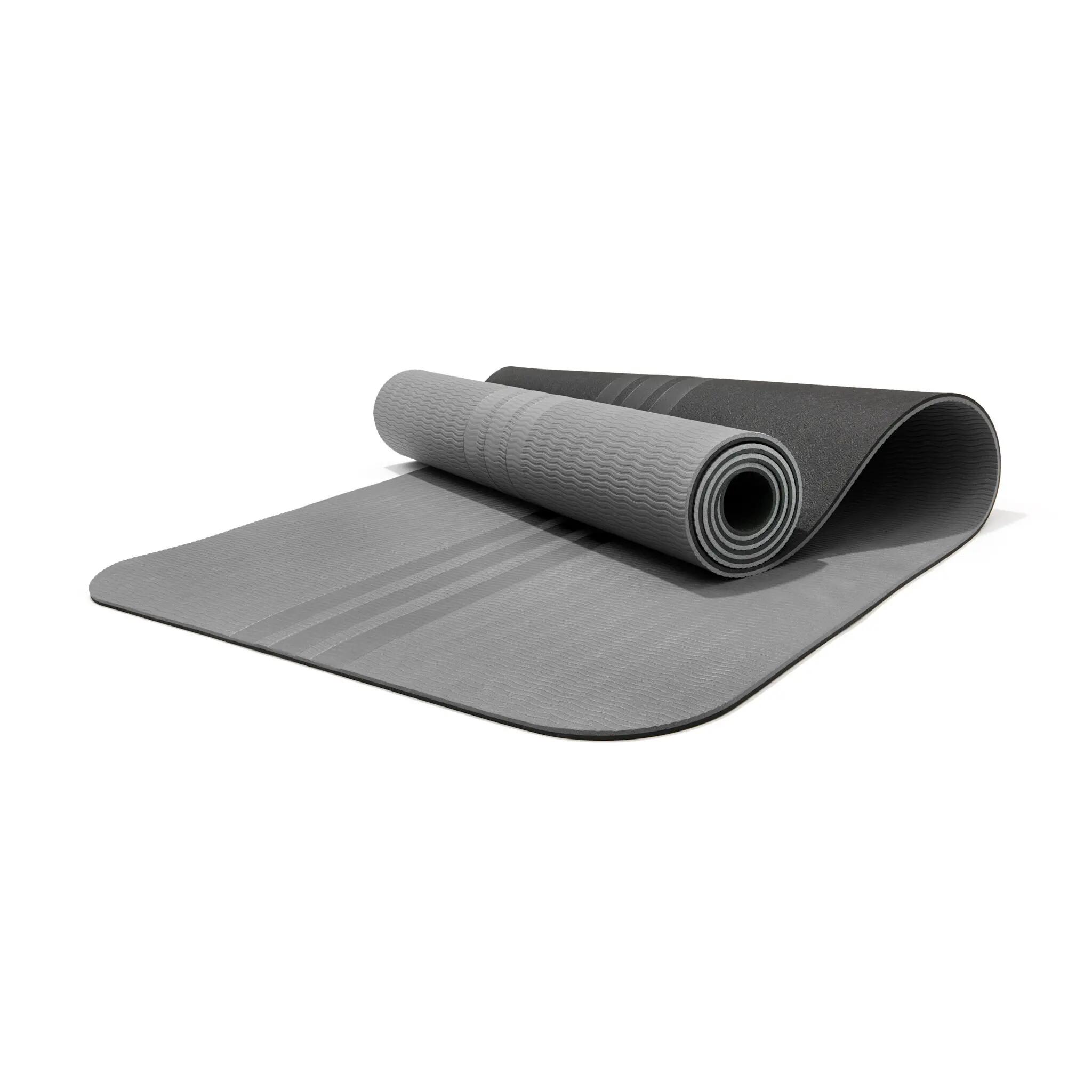 Tapis de yoga - Yoga - Unisexe - réversible, 6 mm - adidas REVERS - Gris 6/8