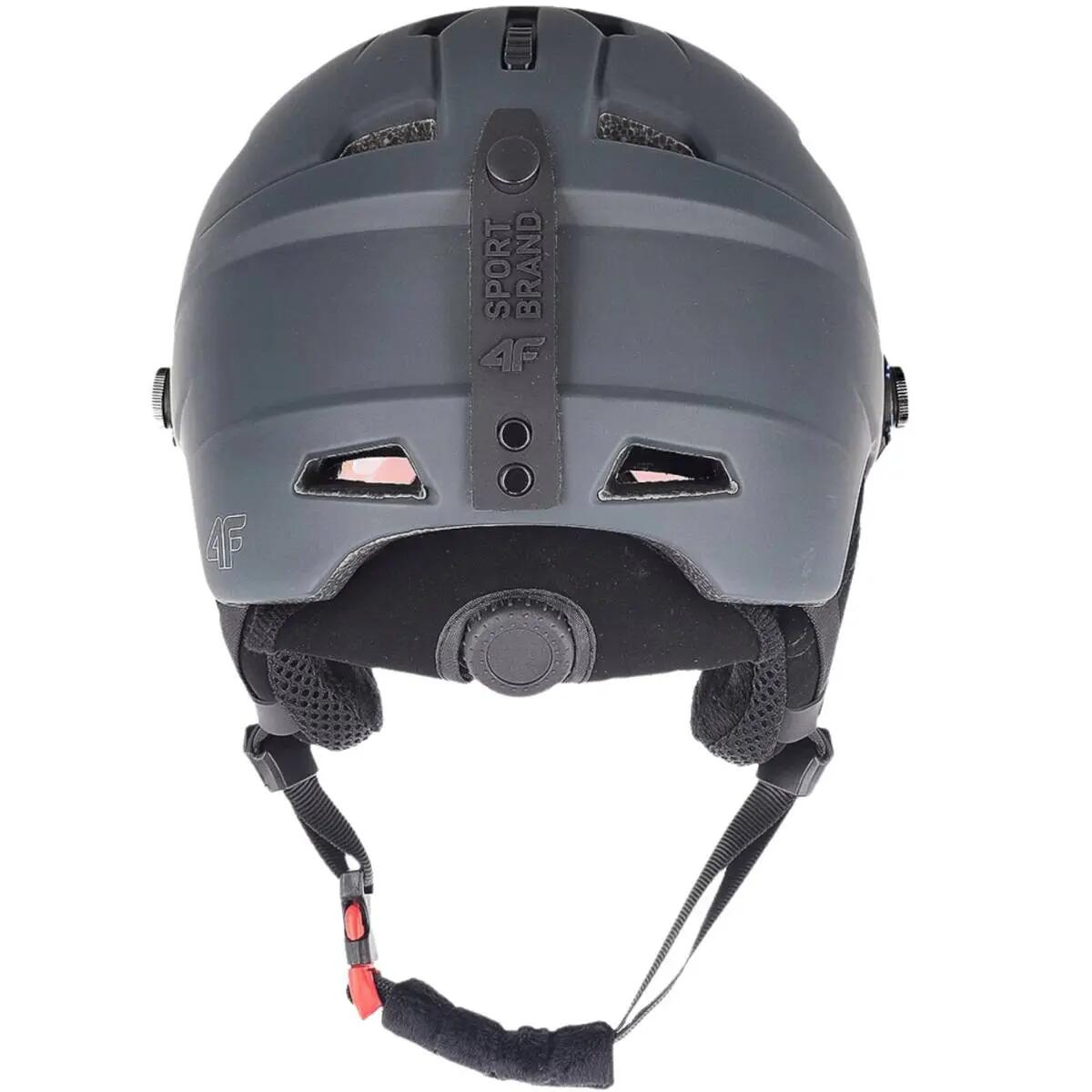 Kask Narciarski z Szybą Przyłbicą 4F Snowboardowy S2 Szary 5/5