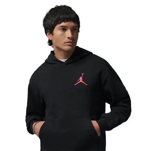 Hoodie Nike jumpman flc po 2 Schwarz/Rot