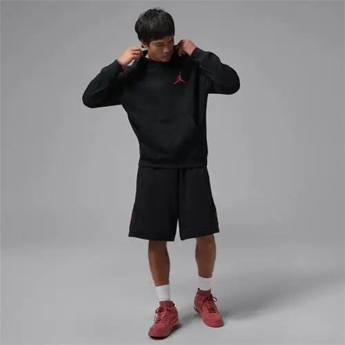 Hoodie Nike jumpman flc po 2 Schwarz/Rot 3/5