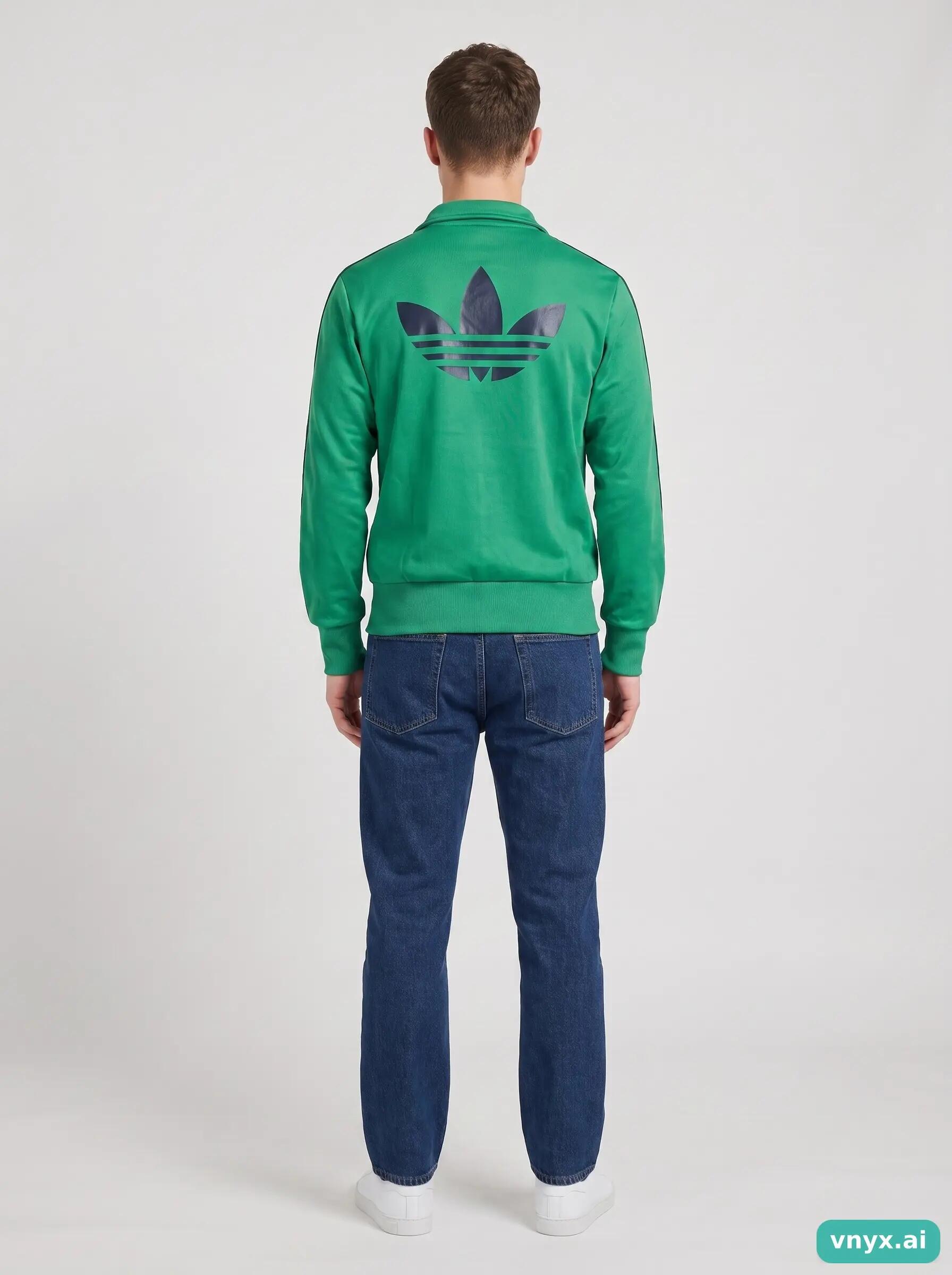 Second Life - Vintage Adidas Green Sports Jacket Men Small 4/6