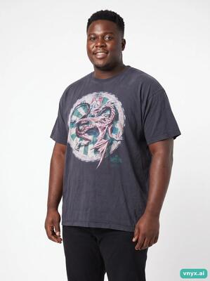 Second life - vintage fruit of the loom black t-shirt men xl