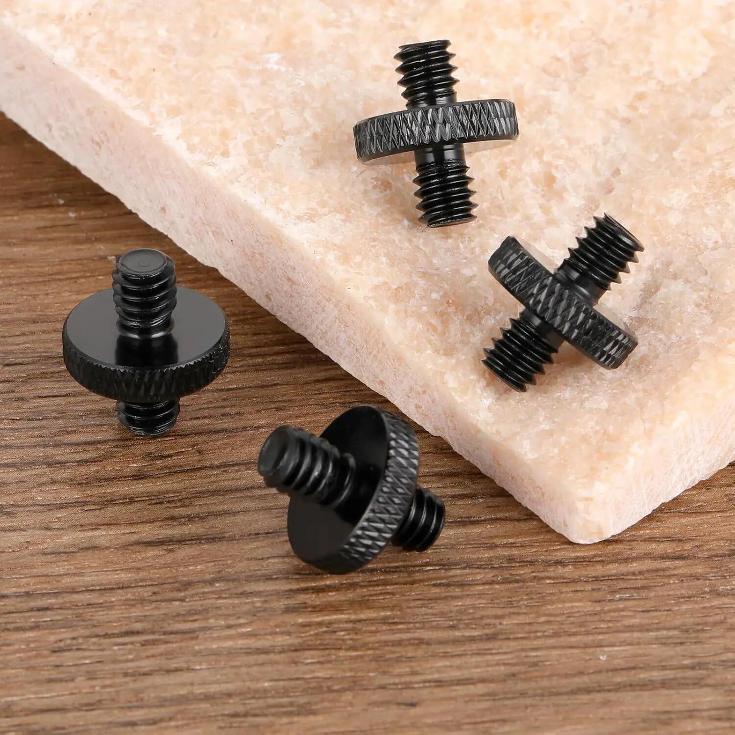 Vis trépied 4 pièces 1/4" mâle à mâle, double tête 5/6