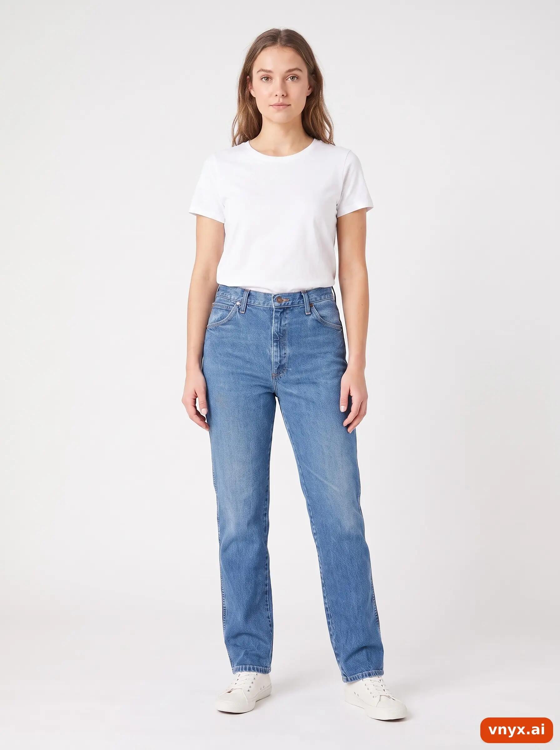 Second Life - Vintage Wrangler Blue Jeans Women W35 L34 1/6