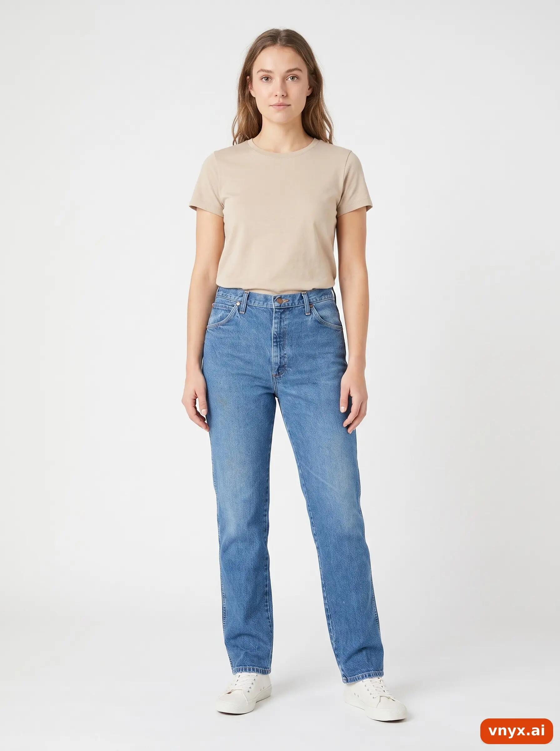 Second Life - Vintage Wrangler Blue Jeans Women W35 L34 3/6