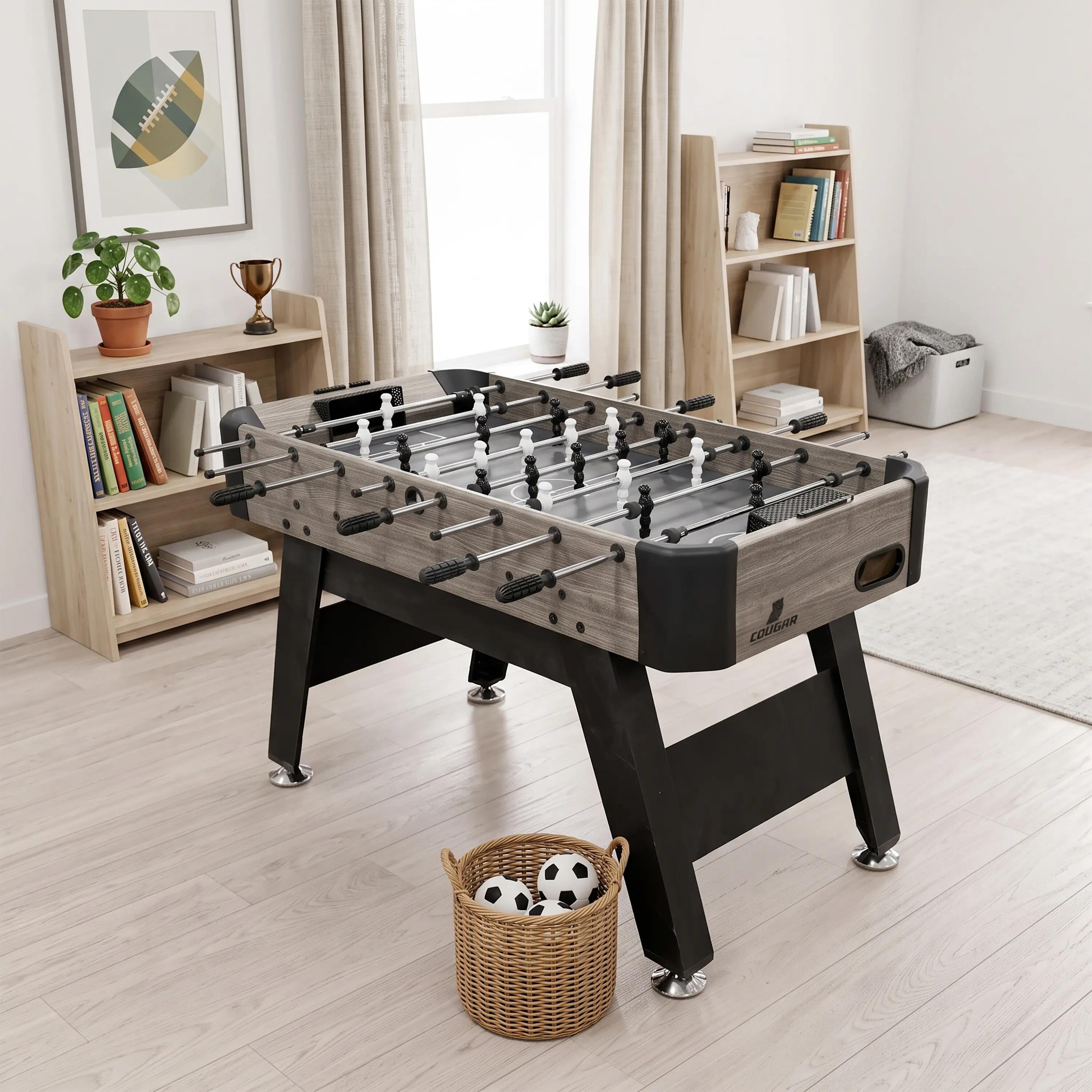 Mesa de futbolín Striker | Accesorios incluidos, negro 2/7