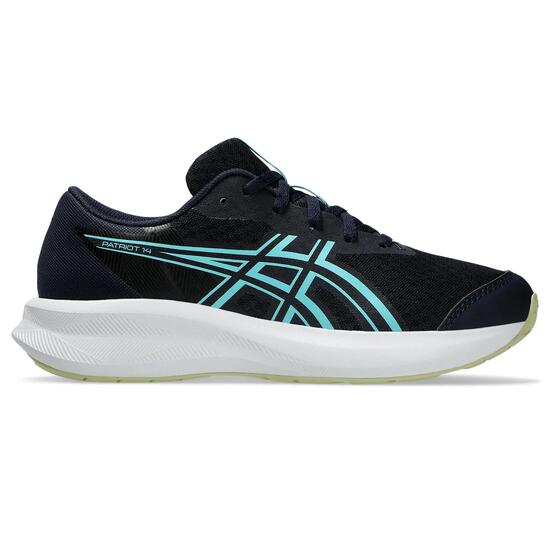 Chaussures De Running Enfants - ASICS Patriot 14 GS - Midnight/Glow Green