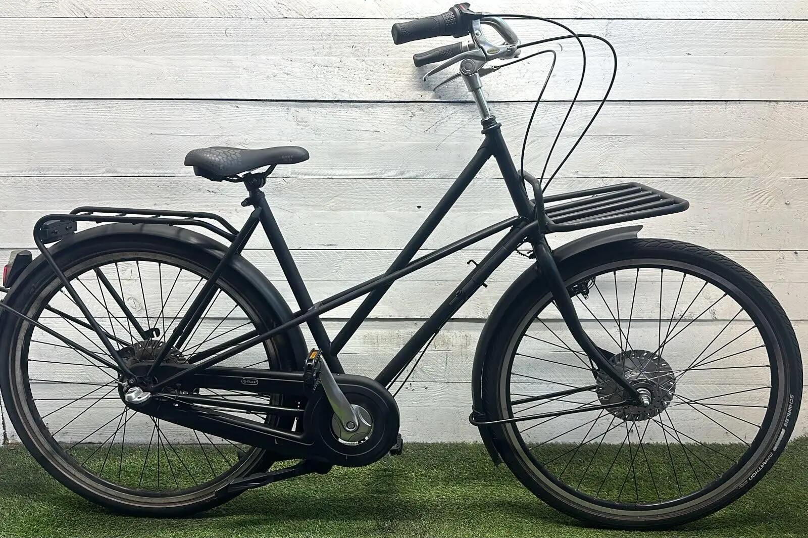 Second Life - Gereviseerd Azor transport stadsfiets bike, zwart 1/4