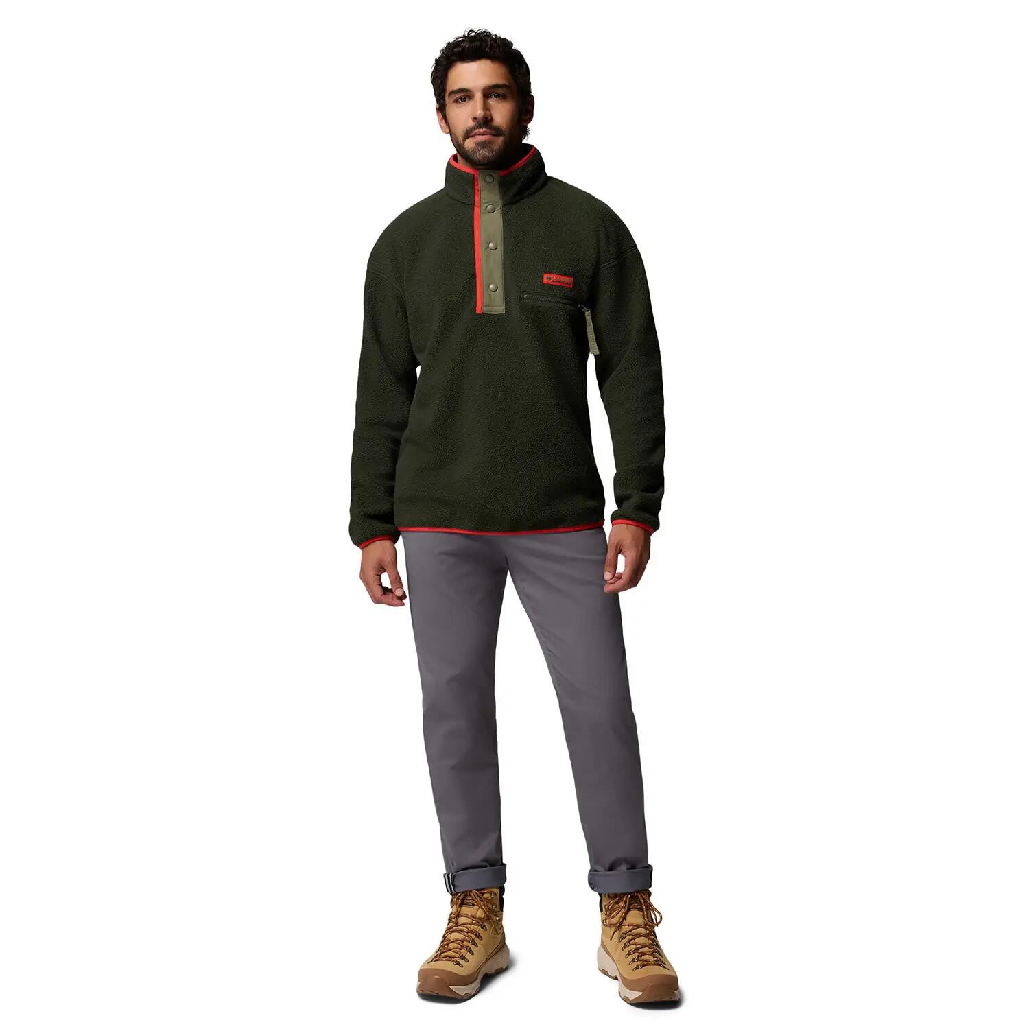 Fleece Pullover Herren - COLUMBIA Helvetia™ II Half Snap Fleece - Greenscape 5/5