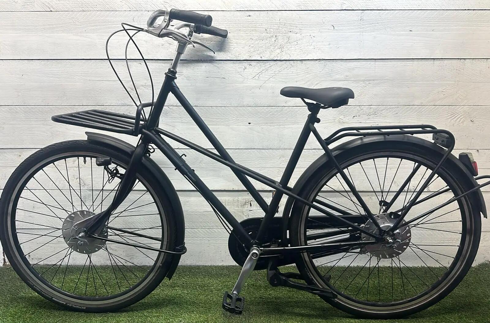 Second Life - Gereviseerd Azor transport stadsfiets bike, zwart 3/4