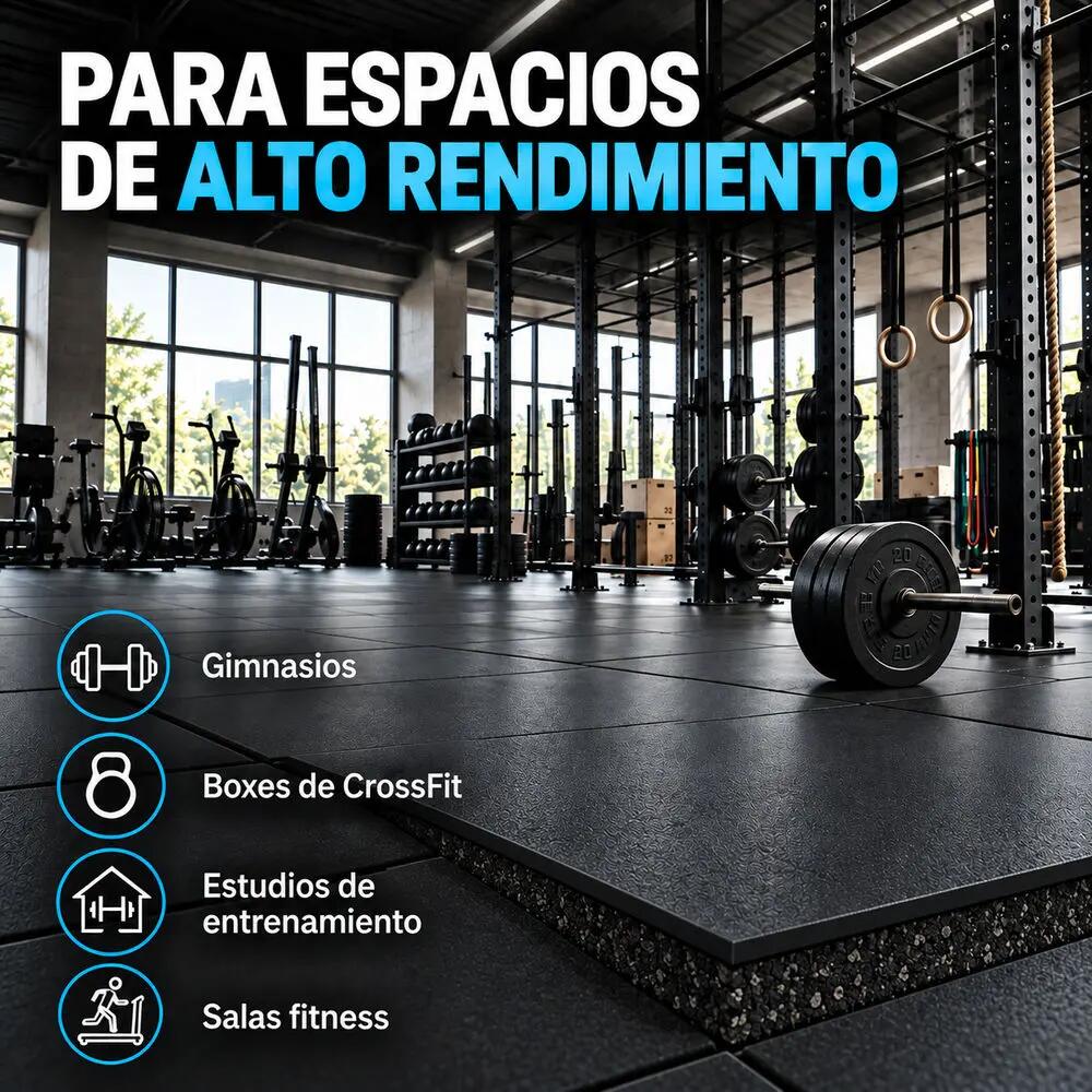 ARQUICAUCHO IMPACT PRO Placa de Borracha 1x1m x20mm Ultra Resistente ECO 9/10