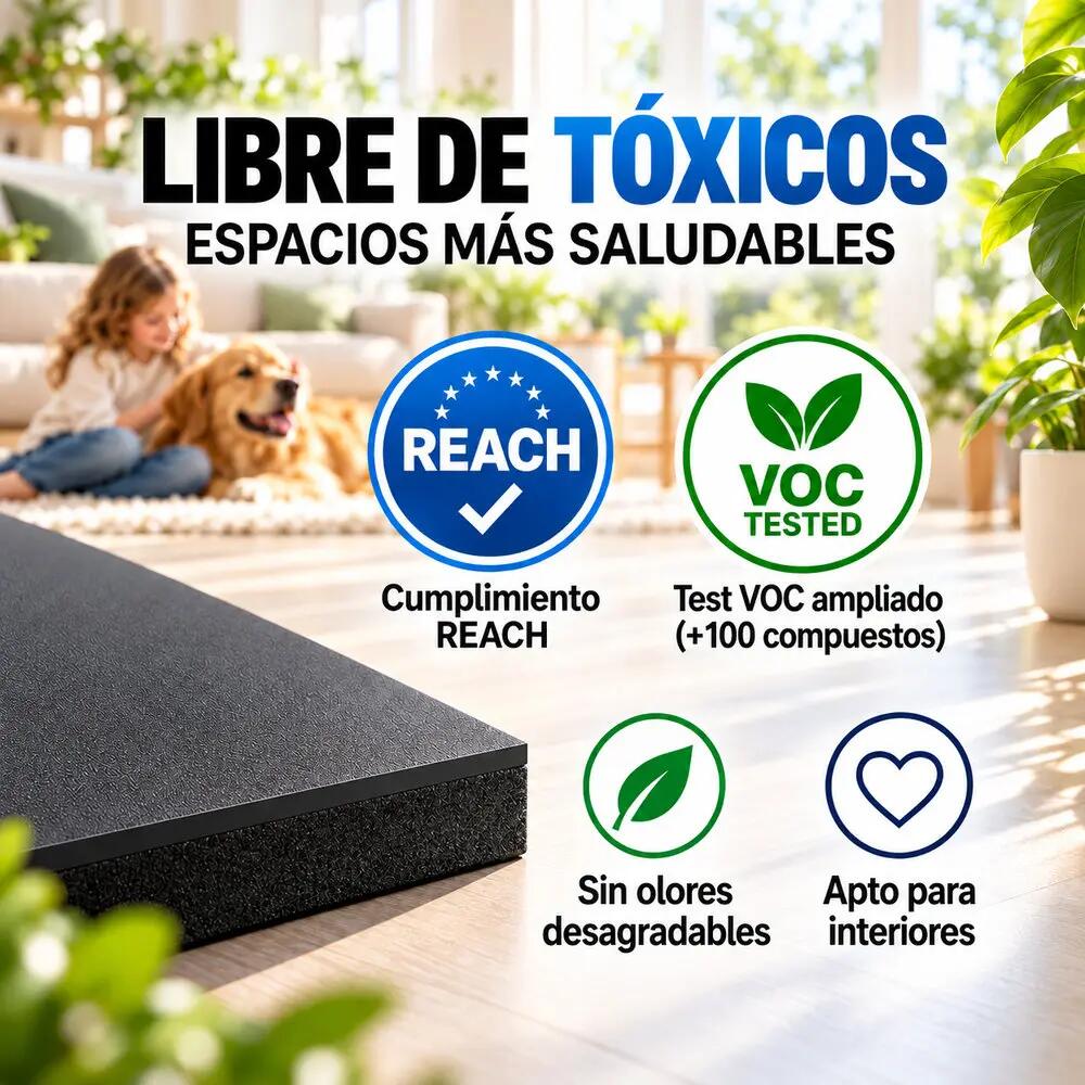 ARQUICAUCHO IMPACT PRO Placa de Borracha 1x1m x20mm Ultra Resistente ECO 5/10