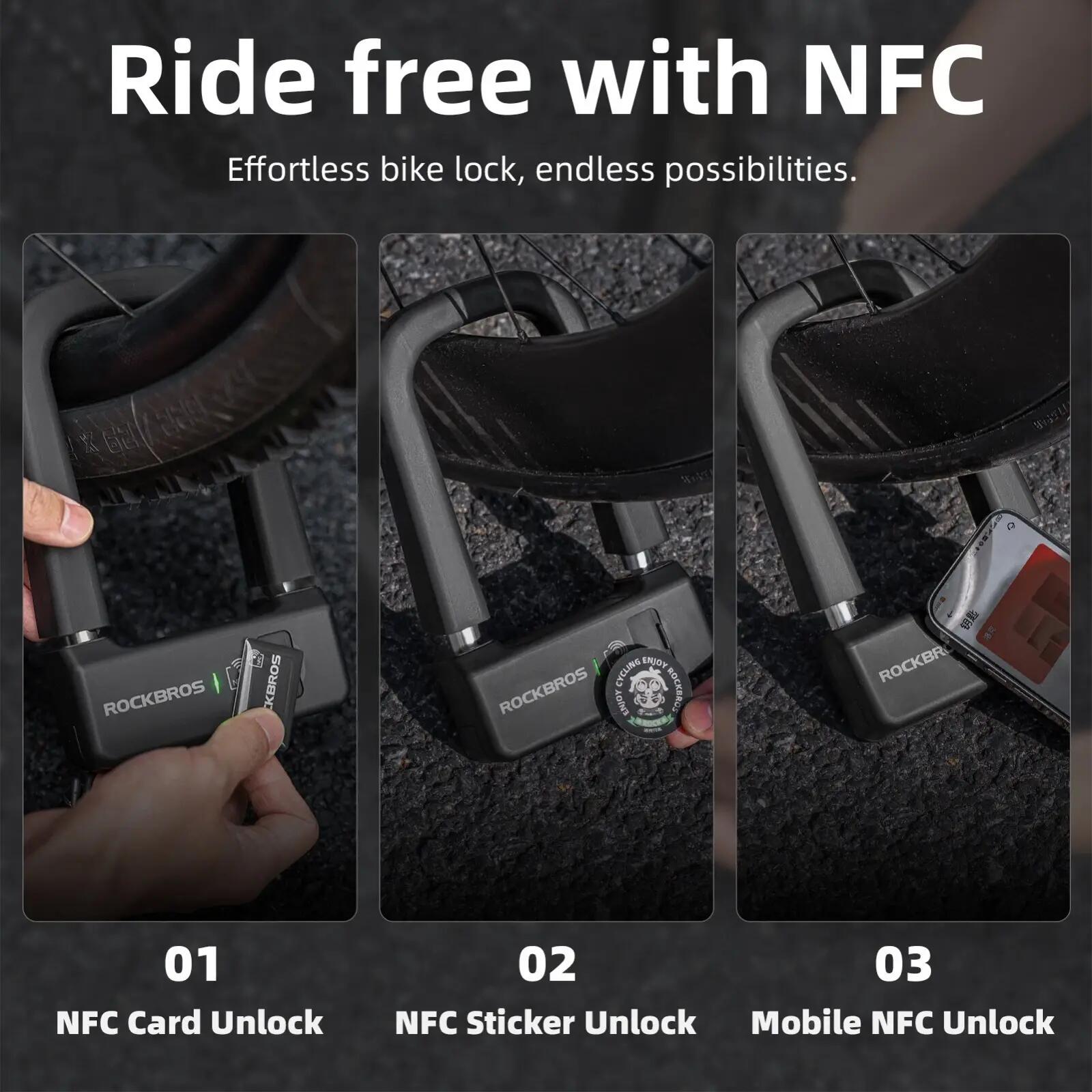 Set NFC U-Schloss Smart + 16-in-1 Fahrrad Multitool 3/10