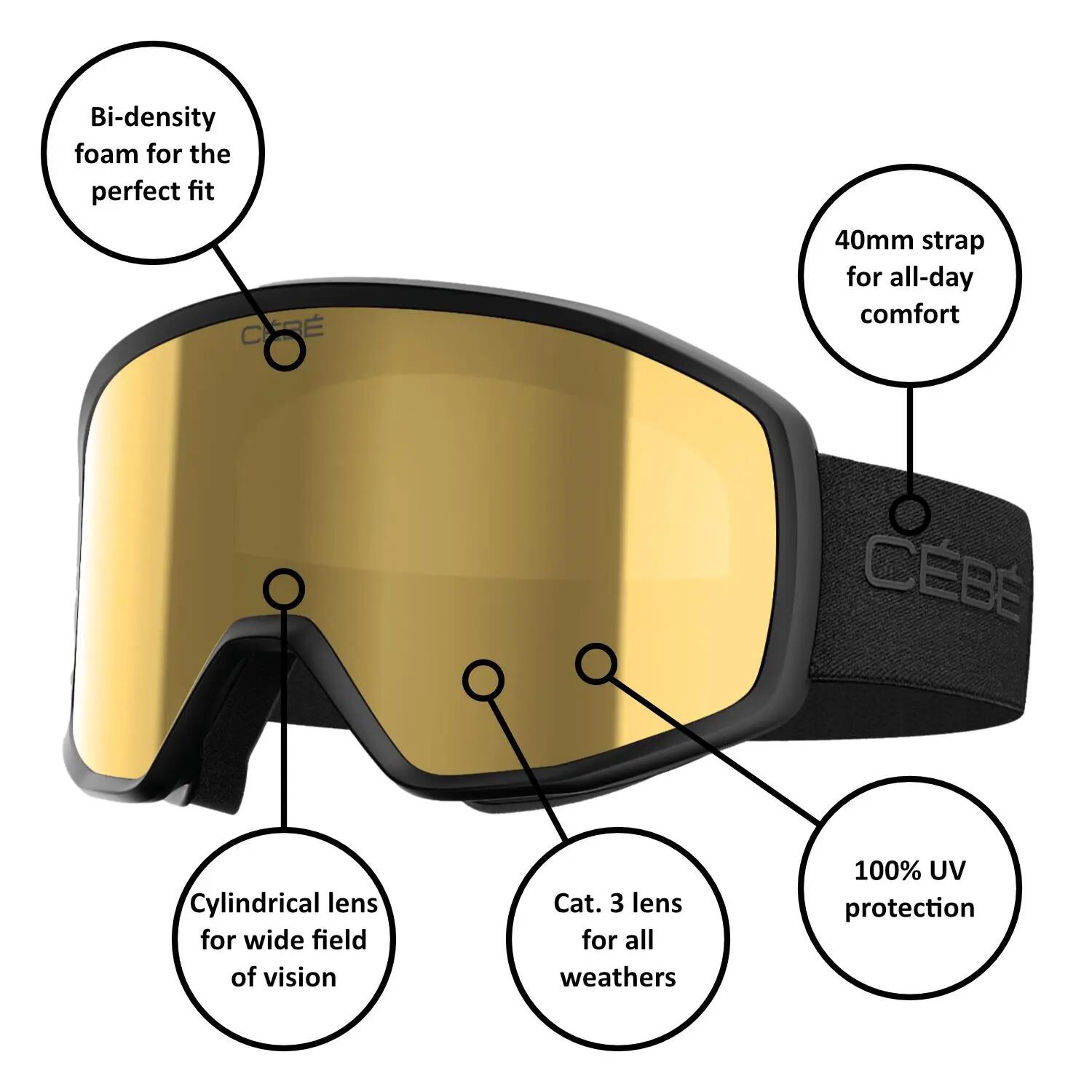 Ski-/Snowboardbrille Cebe Razor 2 Kat. 3 Herren 2/4