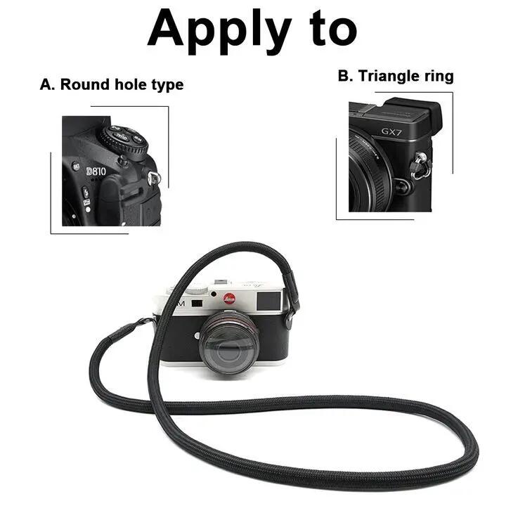 Courroie appareil photo universelle, 105 x 8 mm, noire 5/5