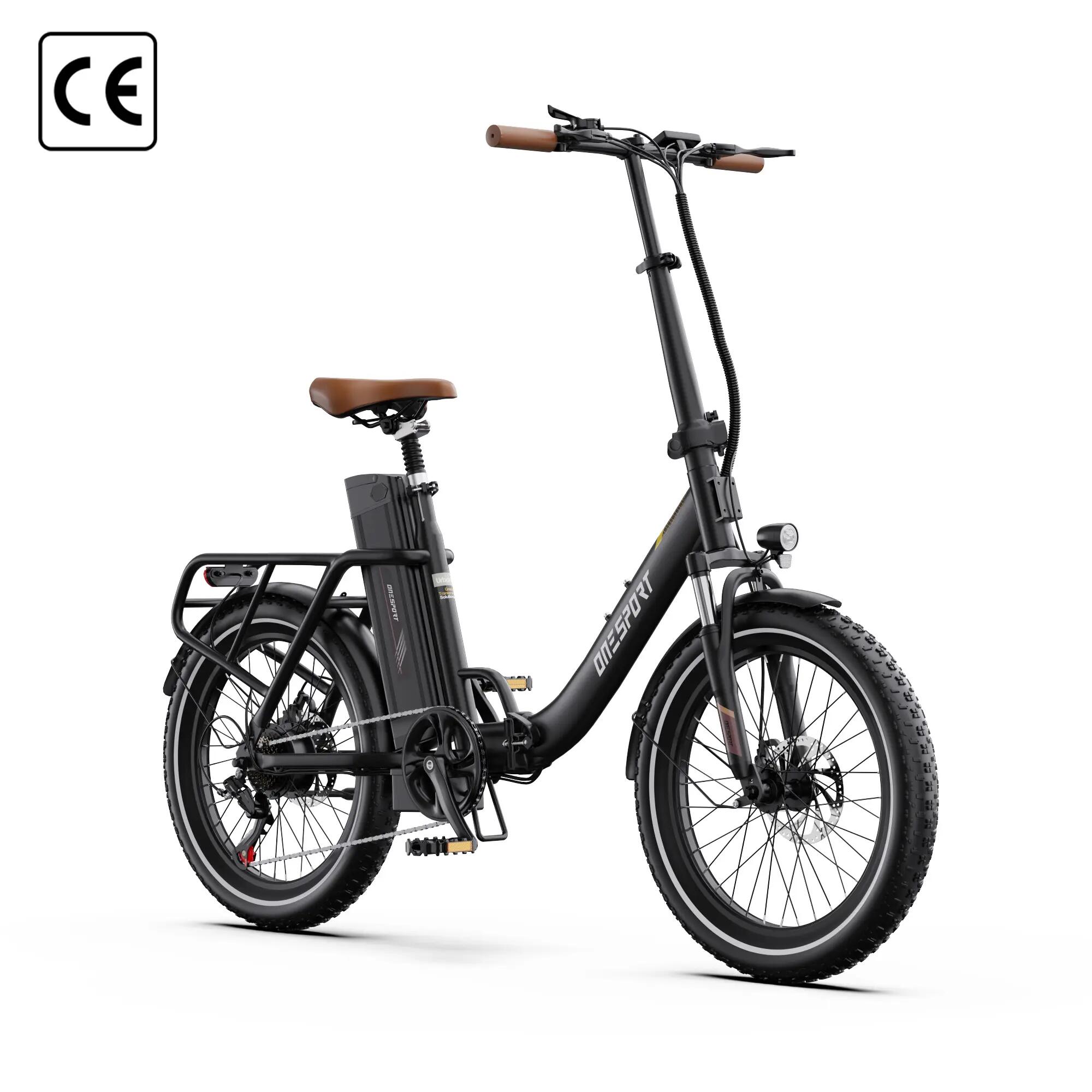 Bicicletta Elettrica Pieghevole ONESPORT OT16 Pro, 250W, Batteria 48V 17Ah 3/7