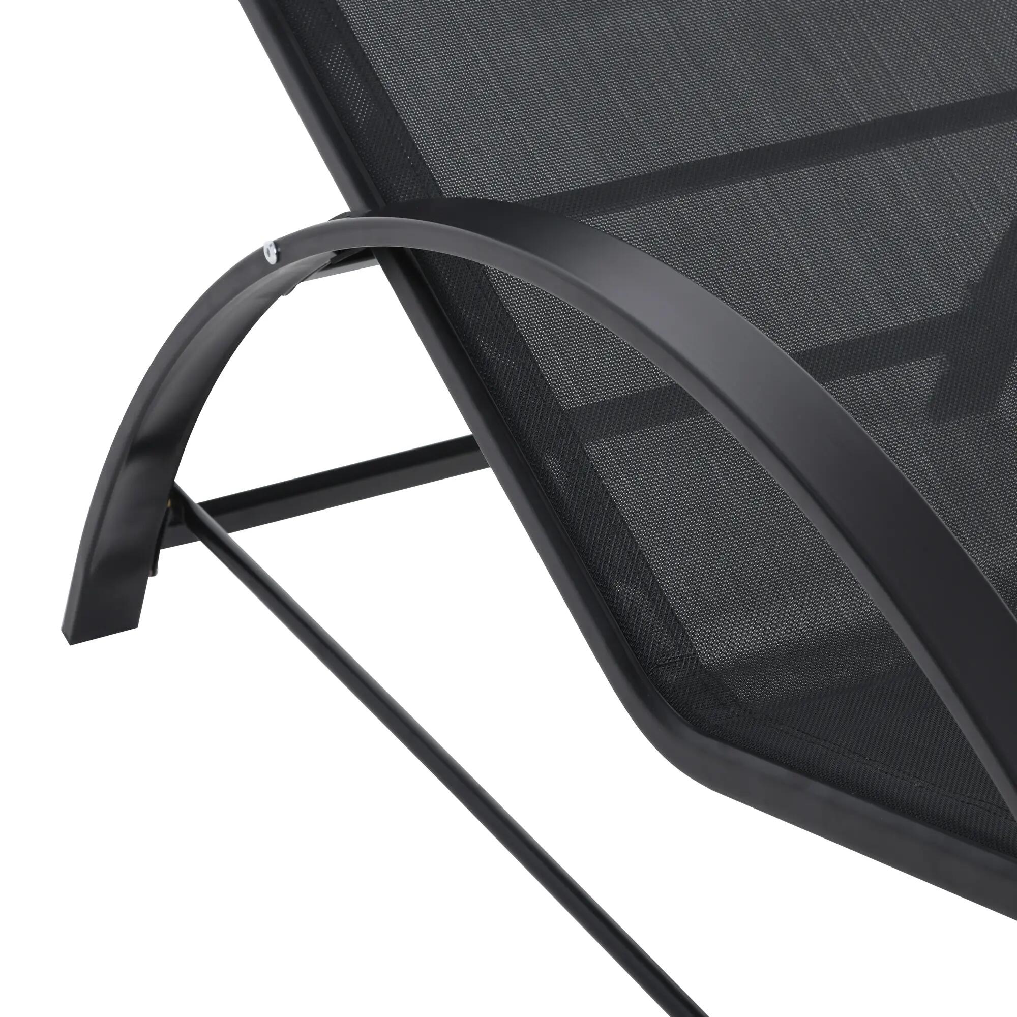Lot de 2 bains de soleil chaise longue design contemporain table basse plateau v 9/9