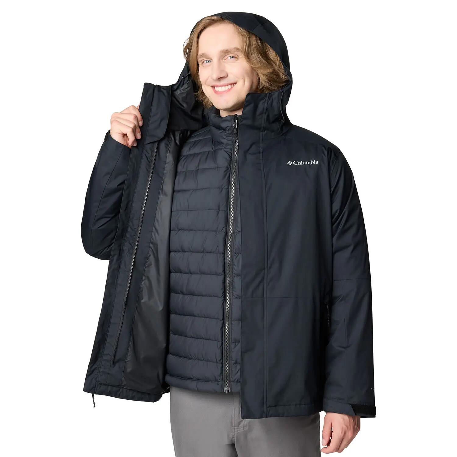 Kurtka 3w1 Columbia Point Park Interchange Jacket - black XL 2/7