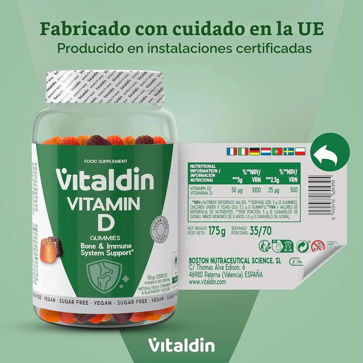 Gominolas de Vitamina D sin azúcar 8/8