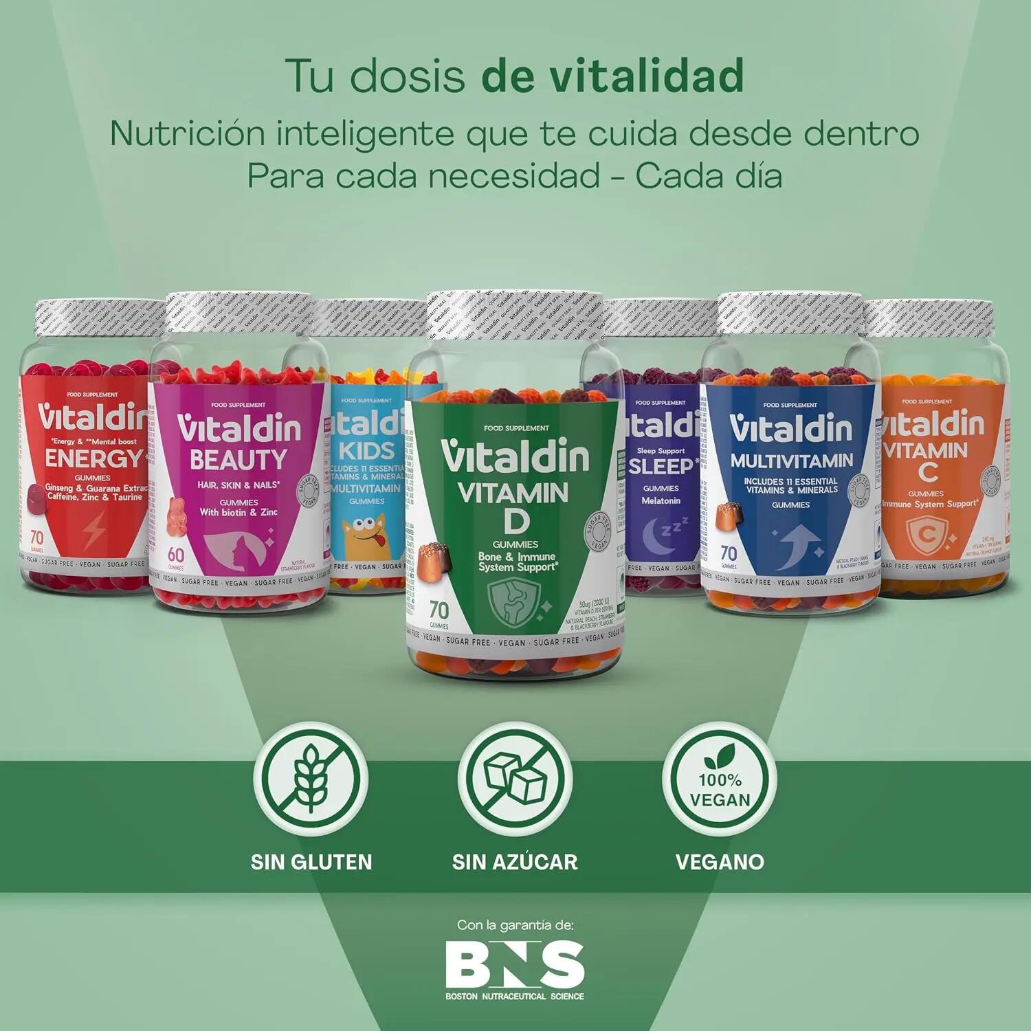 Gominolas de Vitamina D sin azúcar 7/8