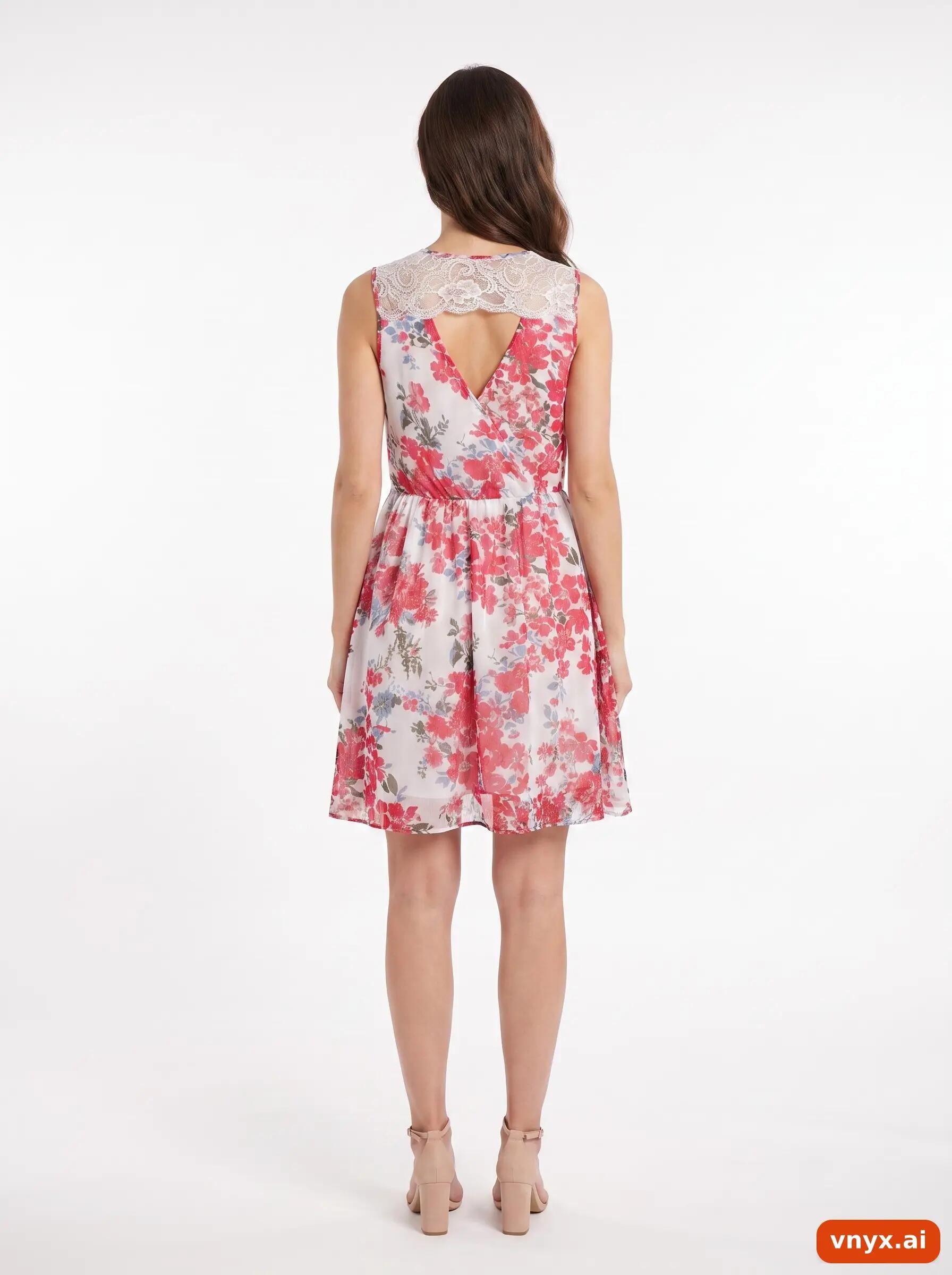 Second Life - Vintage VERO MODA Pink Summer Dress Women S 4/6