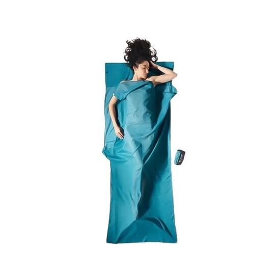 Cocoon TravelSheet Insect Shield Hüttenschlafsack - Baumwolle Hellblau