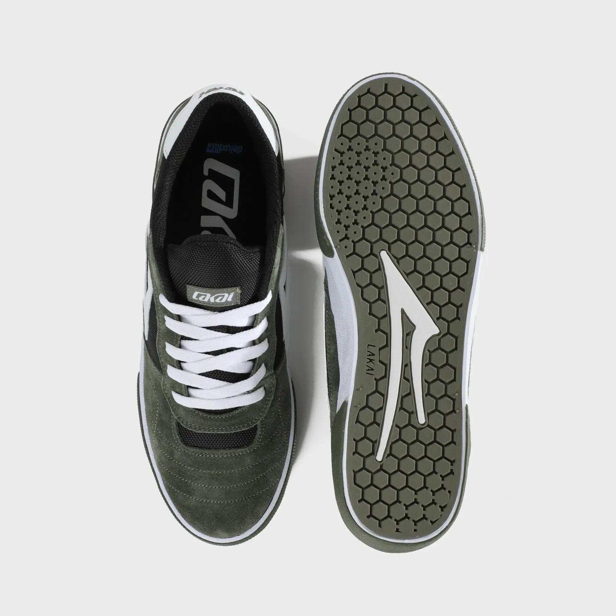 Sapatilhas de skate Lakai Cambridge Verde Preto 4/6