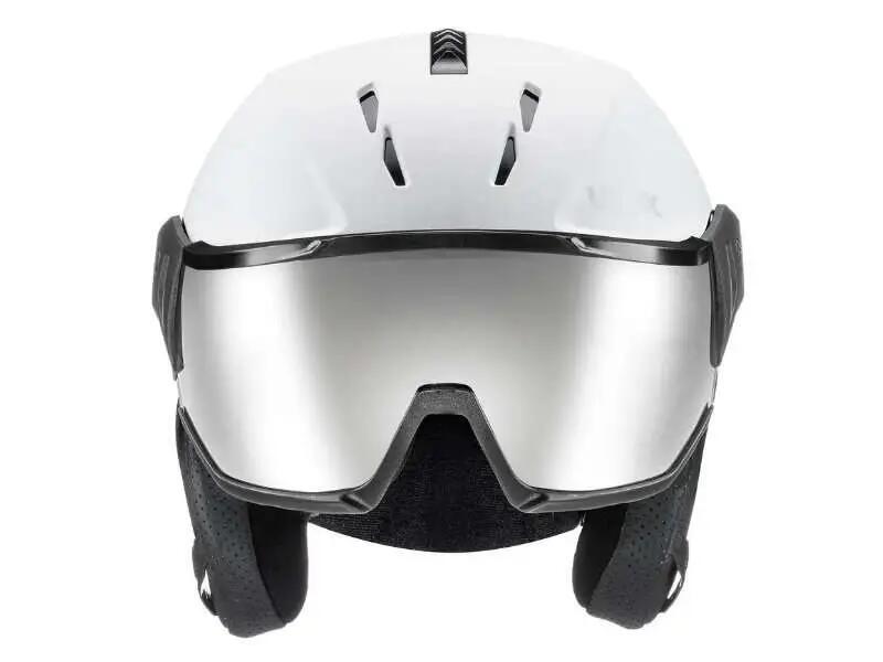 Lyžařská helma s hledím Uvex Instinct Visor White Black 2/6