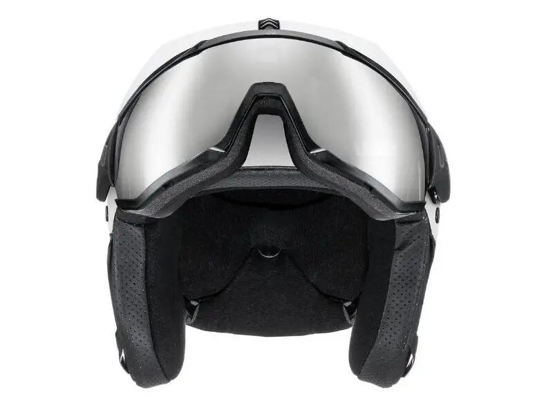 Men's Instinct Visor Ski / Snow Helmet White-blk Matt 3/6