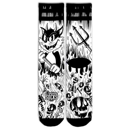 Evil Cat - Socken für Laufen, Radfahren und Fitness