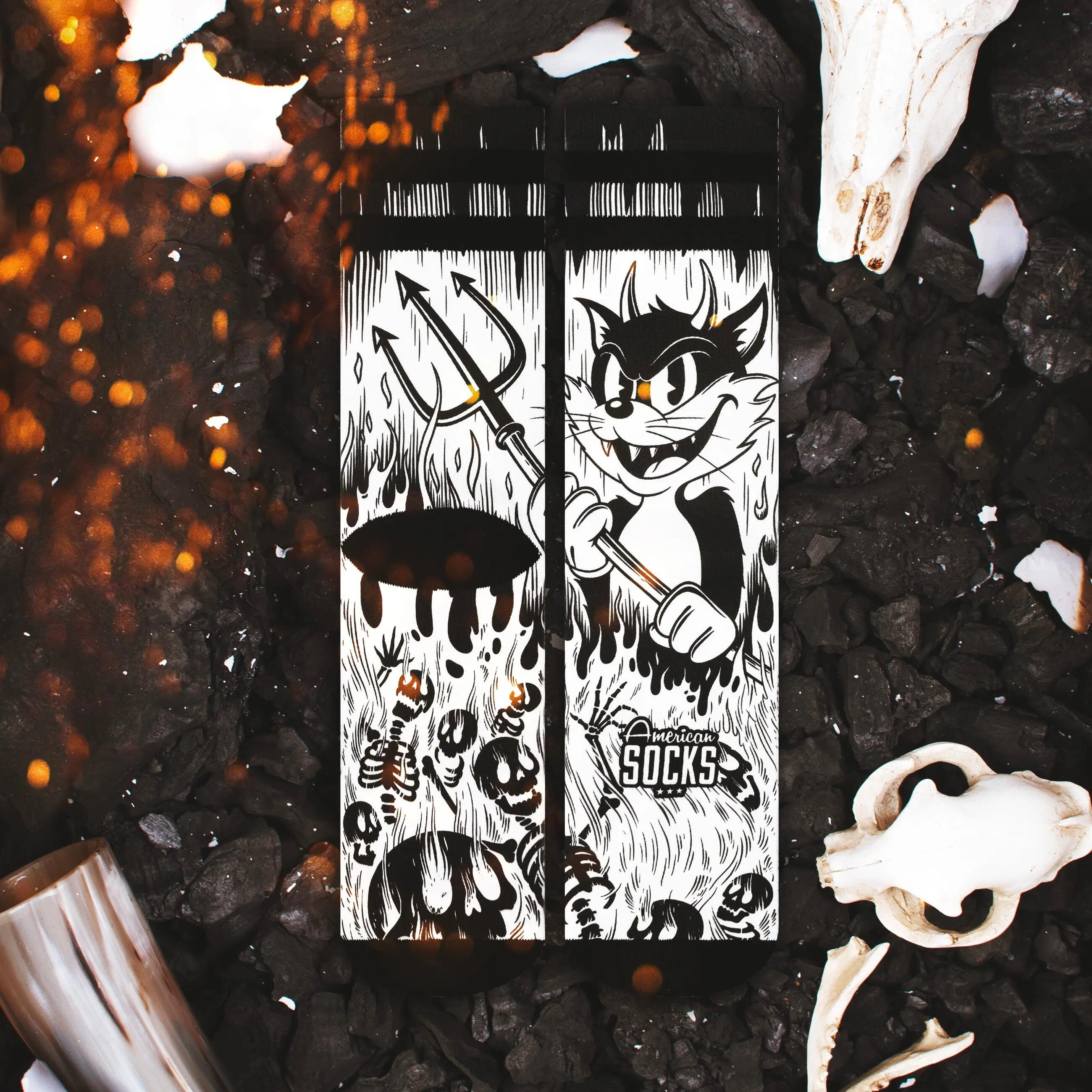 Evil Cat - Socken für Laufen, Radfahren und Fitness 7/11
