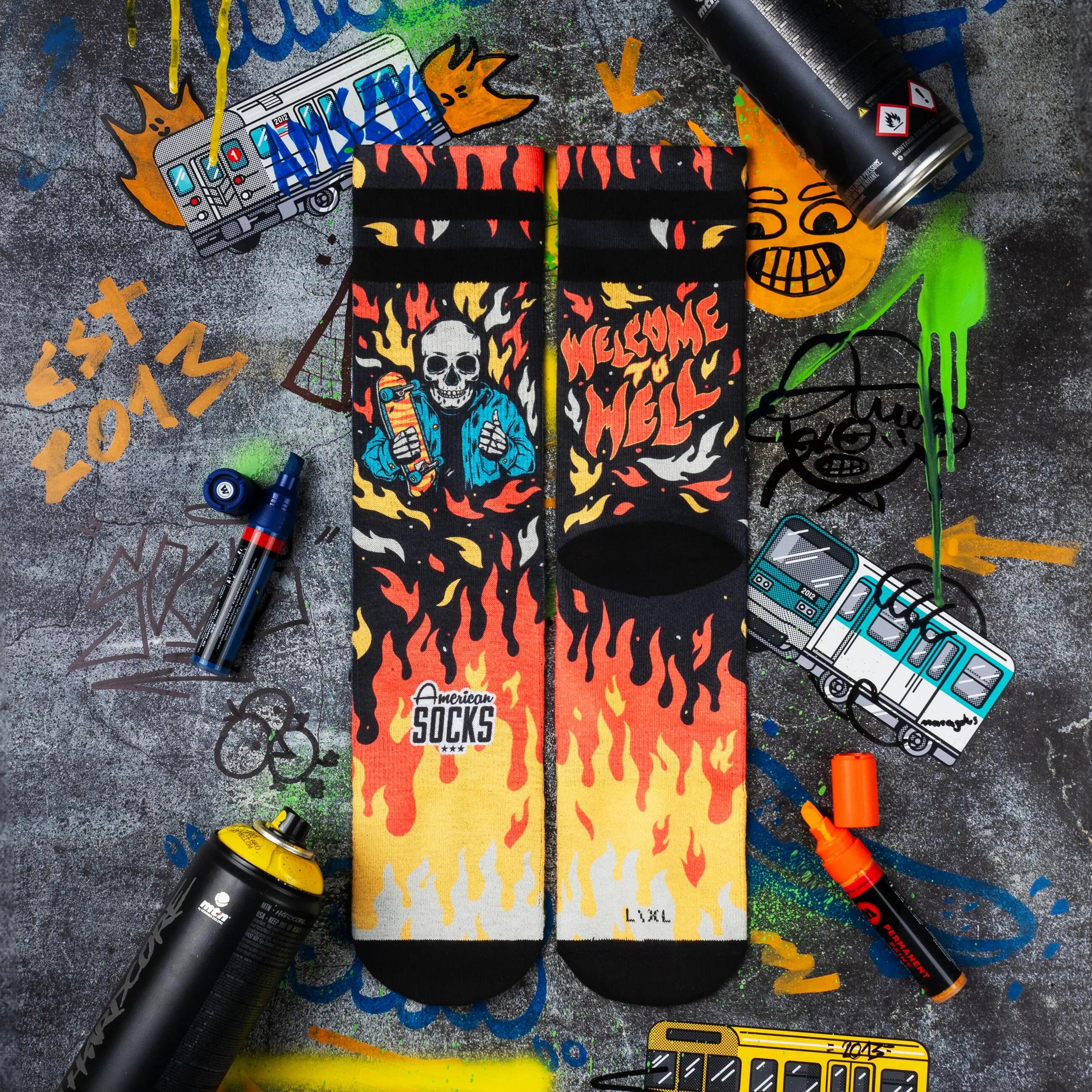 Sokken American Socks Welkom in de Hel 7/10