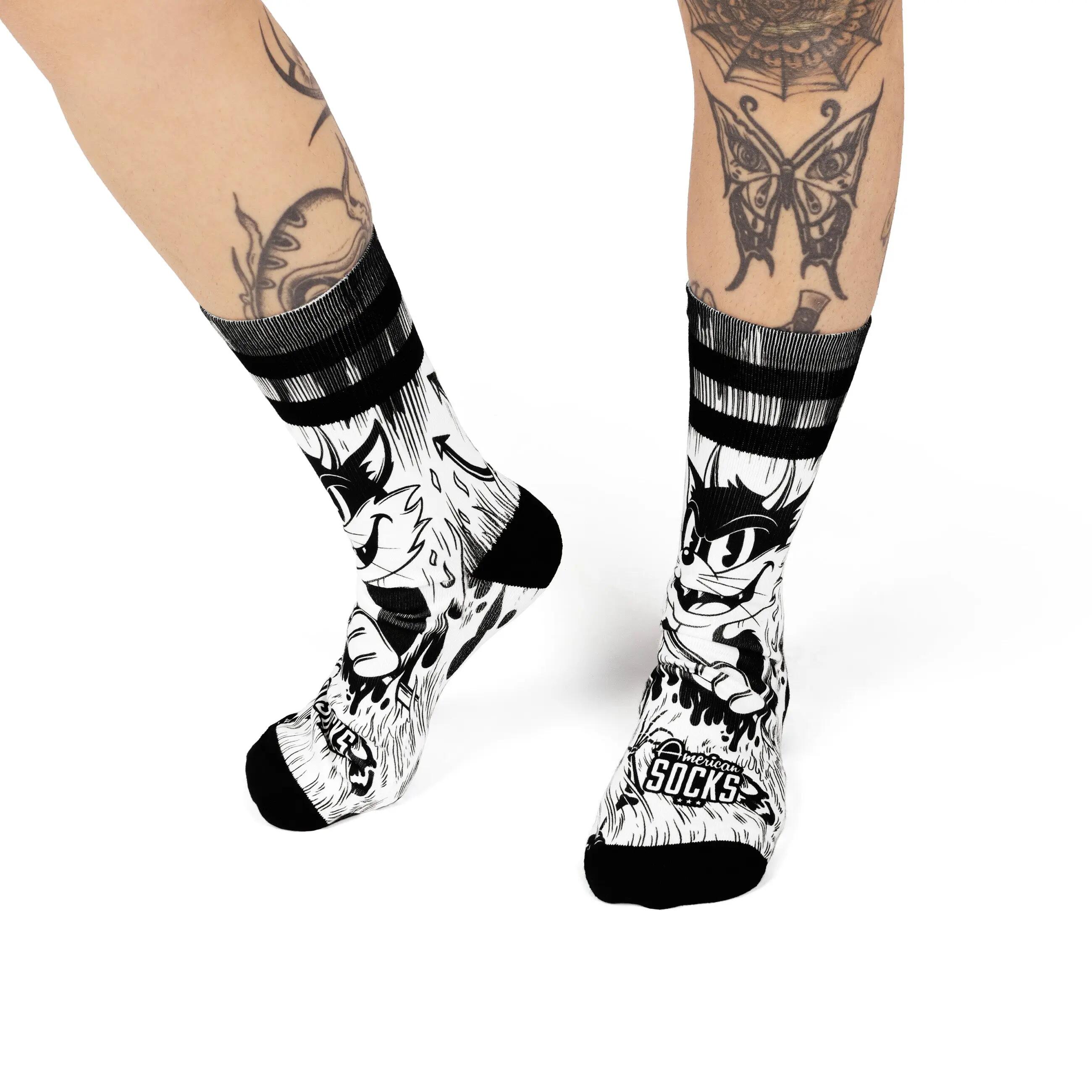 Evil Cat - Socken für Laufen, Radfahren und Fitness 3/11