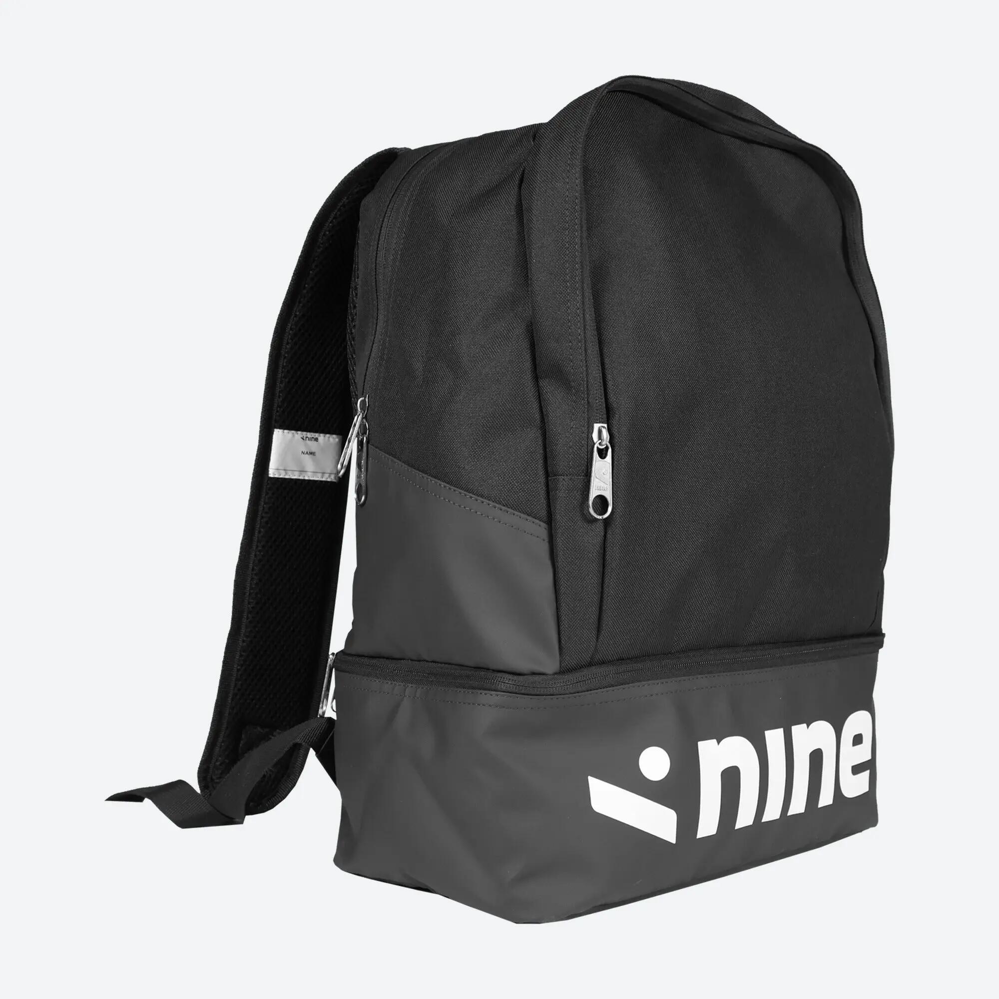 Mochila de voleibol e ginásio com compartimento para calçado DECK 2 preta 2/7