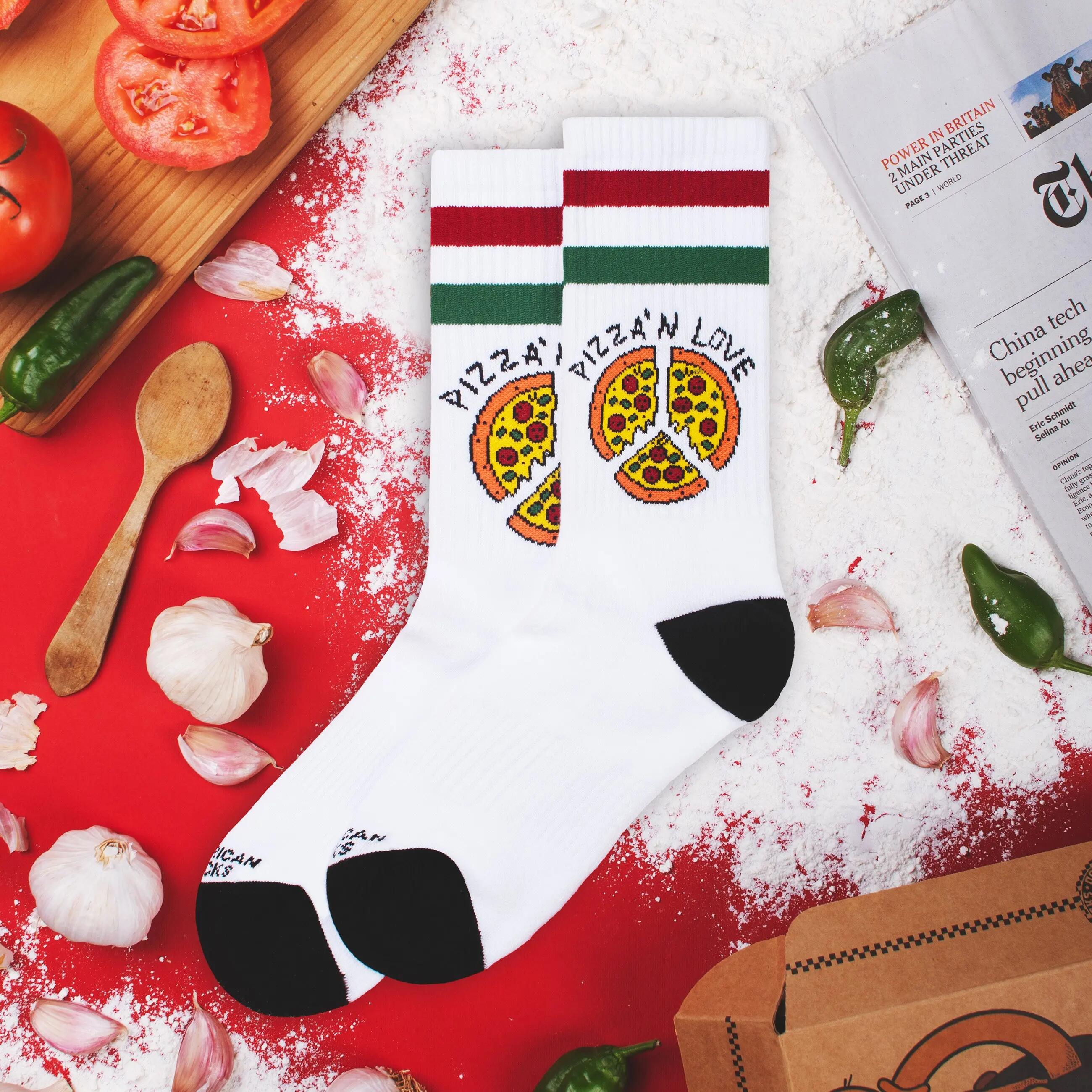 Pizza'n Love - Calze divertenti streetwear 7/8